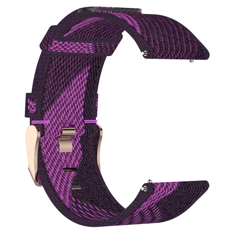 23mm Stripe Weave Nylon Wrist Strap Watch Band for Fitbit Versa 2, Fitbit Versa, Fitbit Versa Lite, Fitbit Blaze