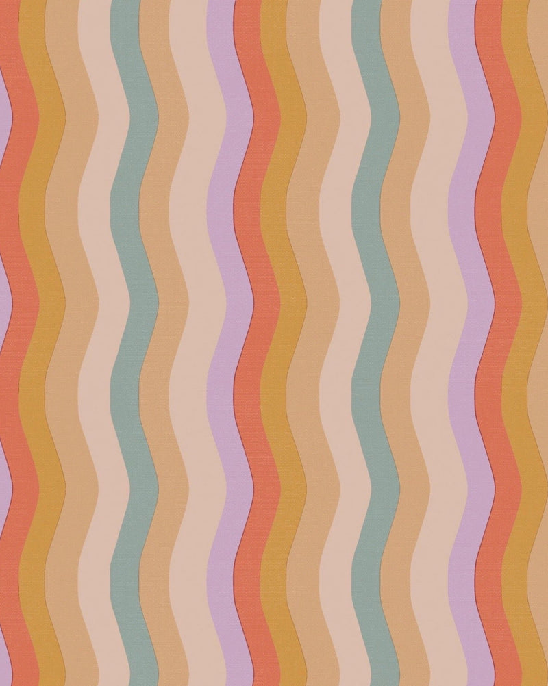 Wavy Stripe Wallpaper