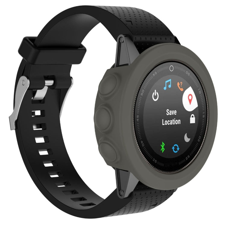 Solid Color Silicone Watch Protective Case for Garmin Fenix 5, For Garmin Fenix 5