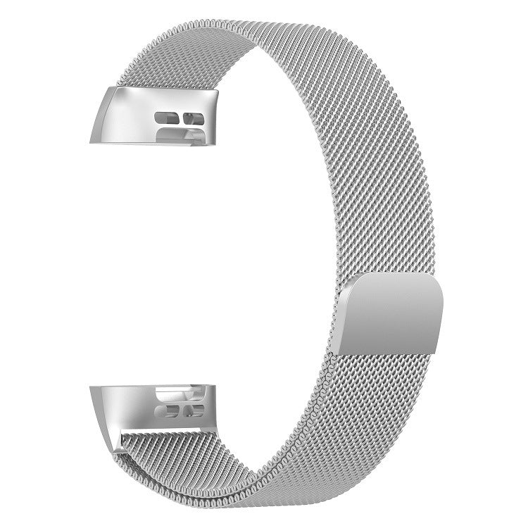 Stainless Steel Magnet Watch Band for FITBIT Charge 3, Size:Small, 187x18mm