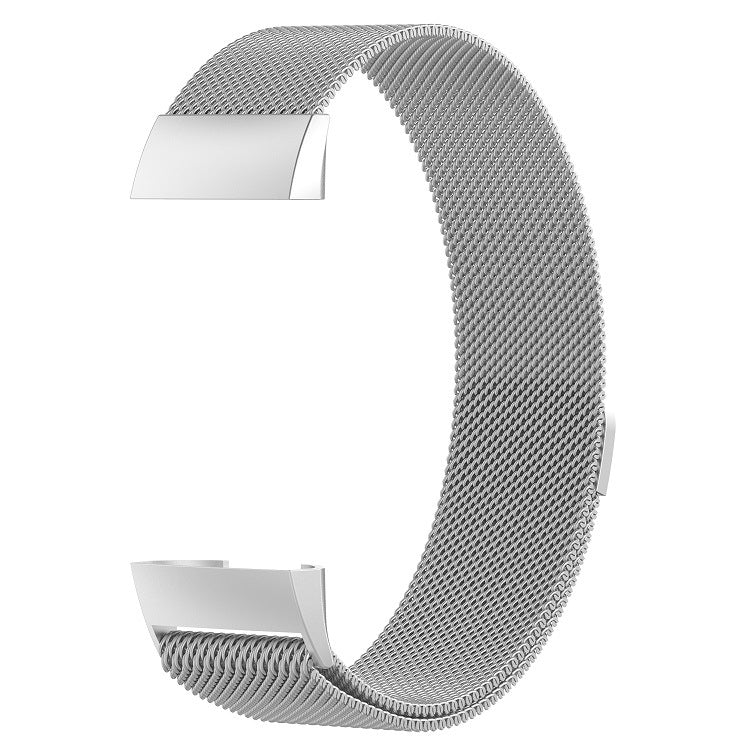 Stainless Steel Magnet Watch Band for FITBIT Charge 3, Size:Small, 187x18mm