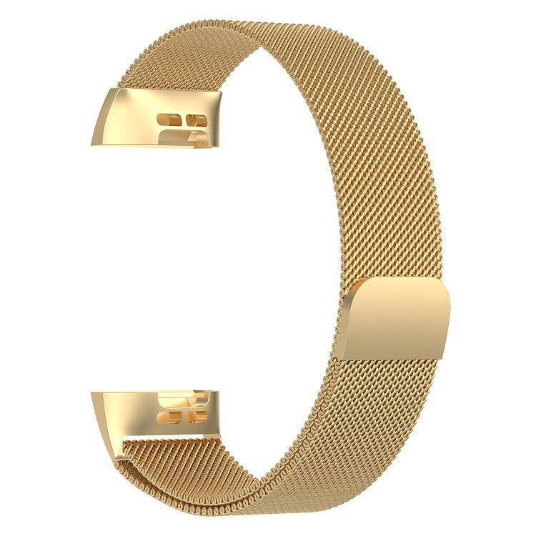Stainless Steel Magnet Watch Band for FITBIT Charge 3, Size:Large, 217x18mm
