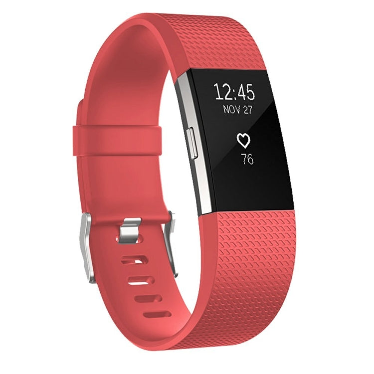 Square Pattern Adjustable Sport Watch Band for FITBIT Charge 2, Size: S, 10.5x8.5cm, S, Dark Purple, S, Purple, S, Cyan, S, Pink, S, Red, S, Green, S, Rose Red, S, Grey, S, Sky Blue, S, Blue, S, White, S, Aurora Blue, S, Black, S, Light Pink...