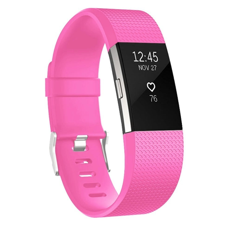 Square Pattern Adjustable Sport Watch Band for FITBIT Charge 2, Size: S, 10.5x8.5cm, S, Dark Purple, S, Purple, S, Cyan, S, Pink, S, Red, S, Green, S, Rose Red, S, Grey, S, Sky Blue, S, Blue, S, White, S, Aurora Blue, S, Black, S, Light Pink...