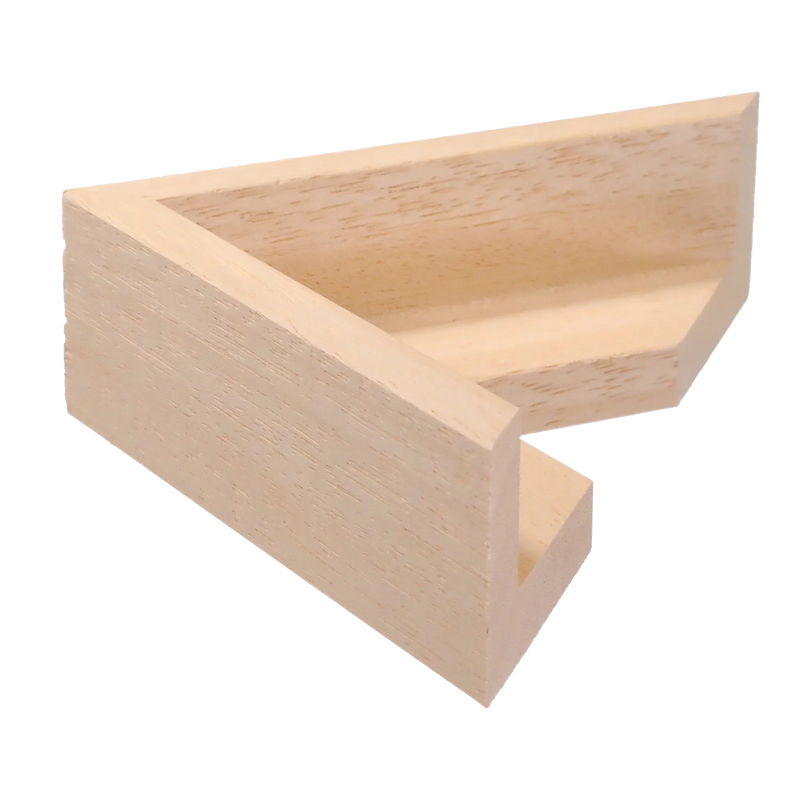 Canvas Float I Natural Frame, 11.5x28.3"