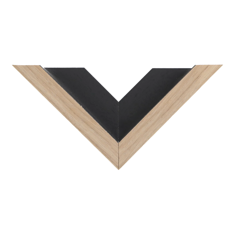 Canvas Float II Oak Frame, 8.8x15.5"