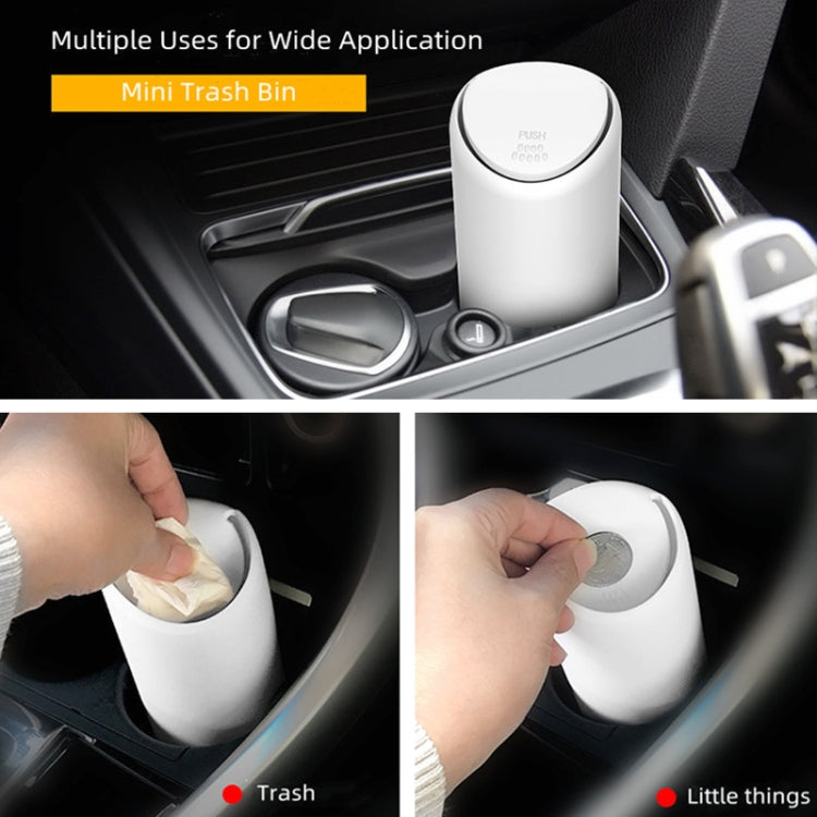 3R-2114 Car Multifunctional Mini Trash Can, 3R-2114(White)