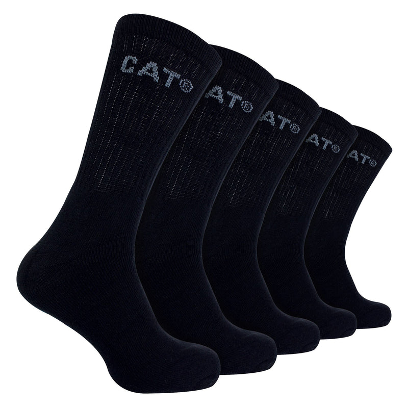 Mens 5 Pack Durable Cotton Performance Work Socks