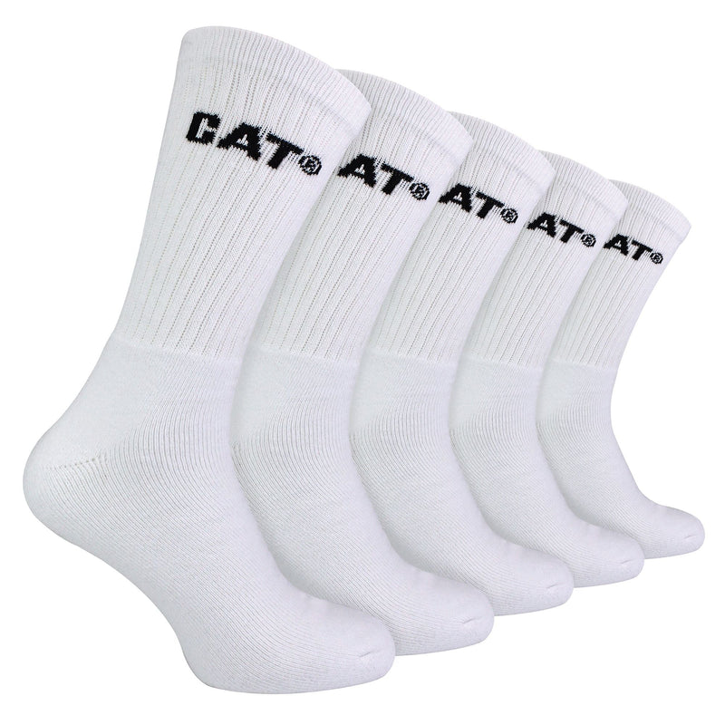 Mens 5 Pack Durable Cotton Performance Work Socks