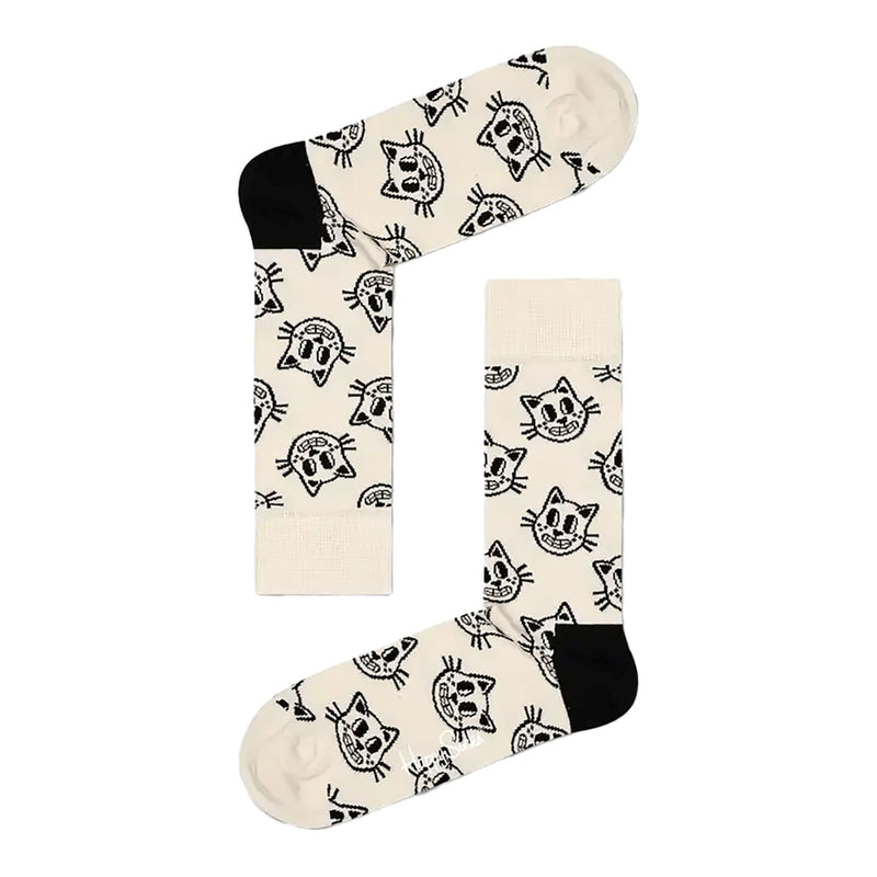 Colourful Bright Cotton Blend Cat Design Socks for Men & Women