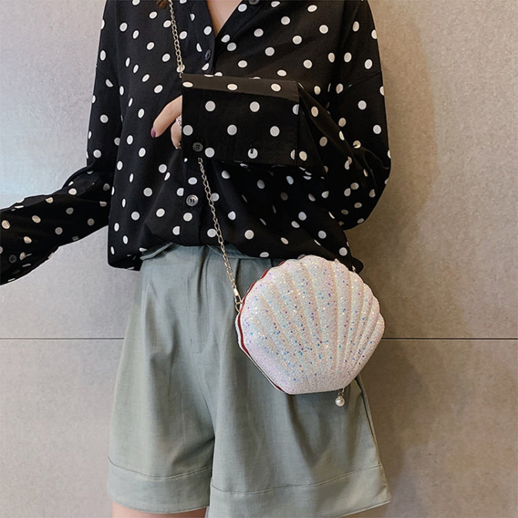 Shell Shape Fashion Sequined Single Shoulder Crossbody Bag