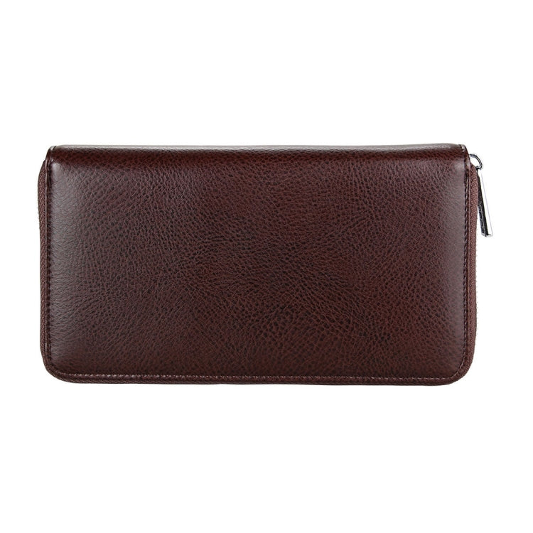 Antimagnetic RFID Large Capacity Long Style Genuine Leather Passport Package / Multifunctional and Many Card Slots Card Package