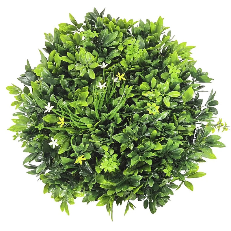 Artificial "Daffodil Smile" Wall Art - 50cm Circular Frame