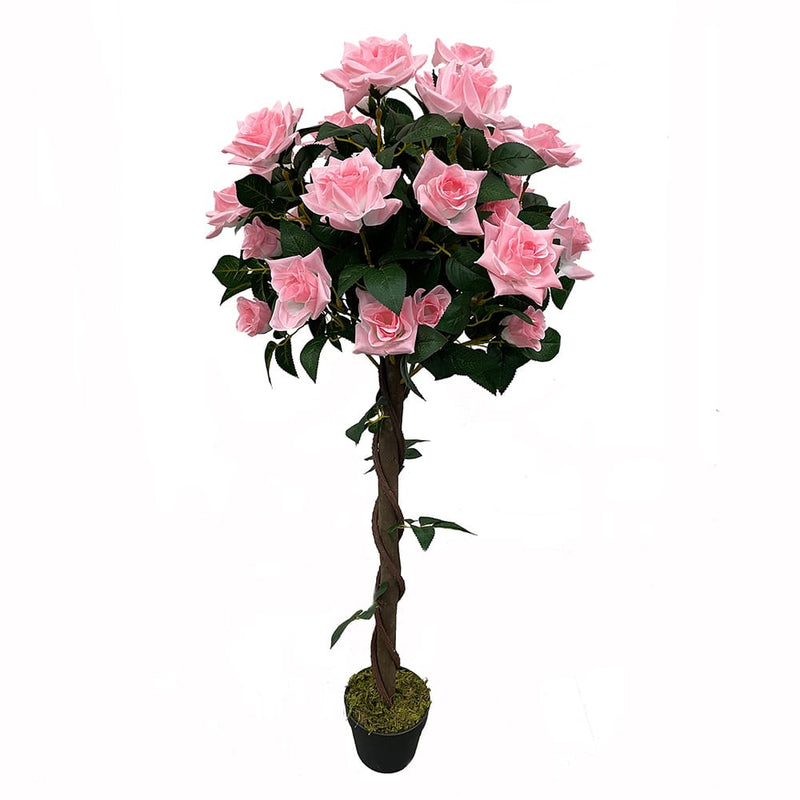 Artificial Pink Rose 120cm