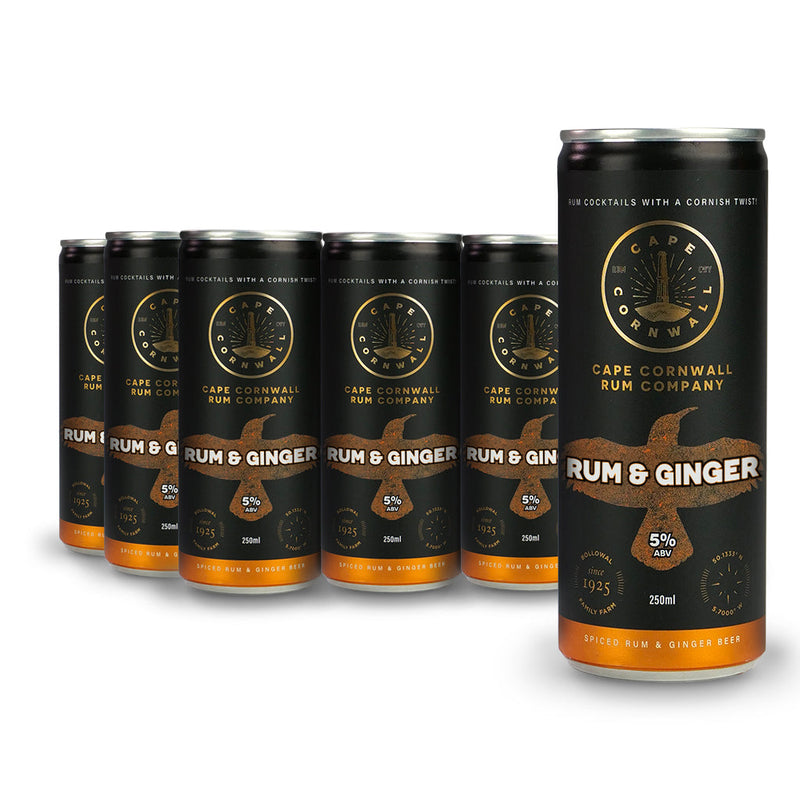 Cape Cornwall Rum Rum & Ginger 12 Pack