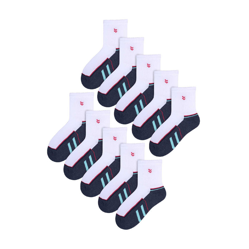 10 Pack Kids Value Pack Sport Socks (3 Sizes)