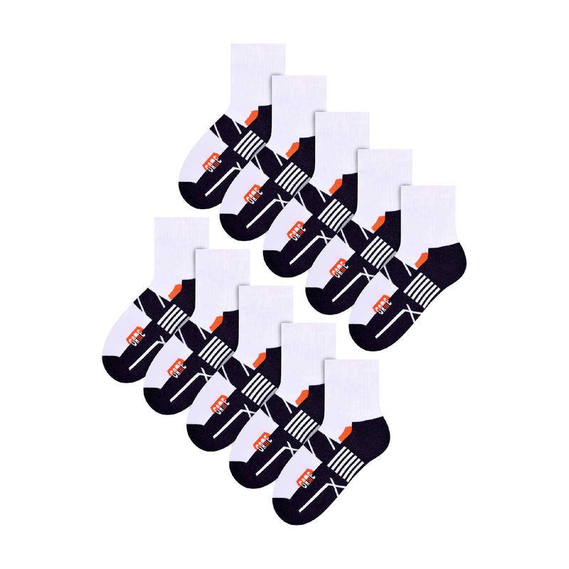 10 Pack Kids Value Pack Sport Socks (3 Sizes)