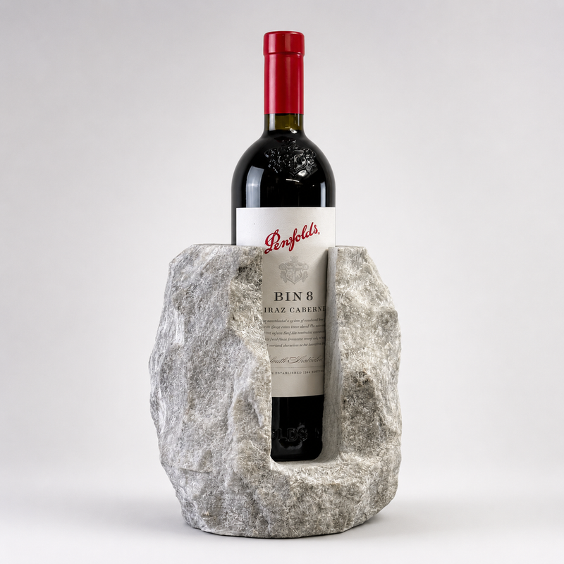 Marble Stone Solid Handcrafted Wine Bottle Holder