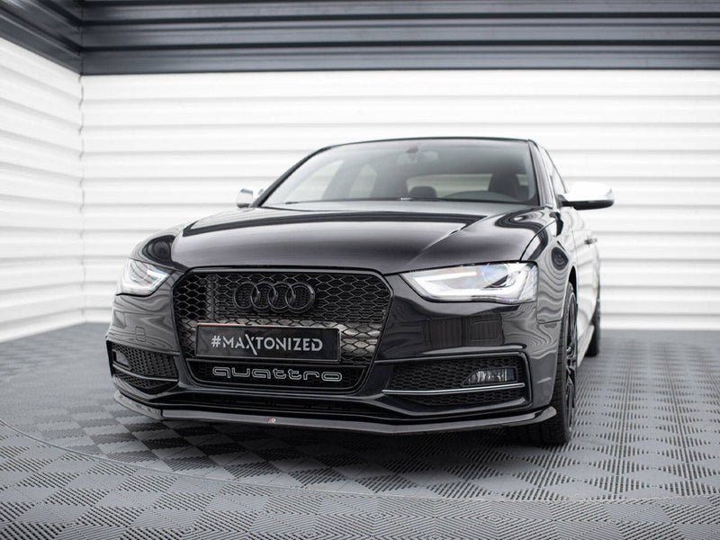 Maxton Design - FRONT SPLITTER V.1 AUDI S4 / A4 S-LINE B8 FL