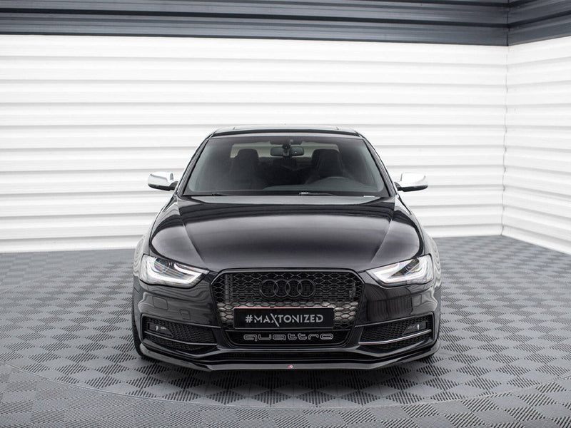Maxton Design - FRONT SPLITTER V.1 AUDI S4 / A4 S-LINE B8 FL