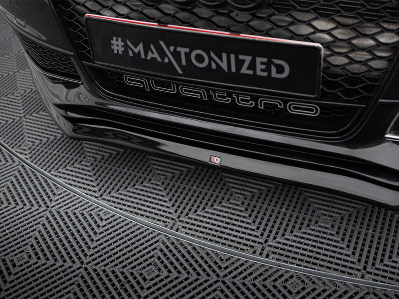 Maxton Design - FRONT SPLITTER V.1 AUDI S4 / A4 S-LINE B8 FL