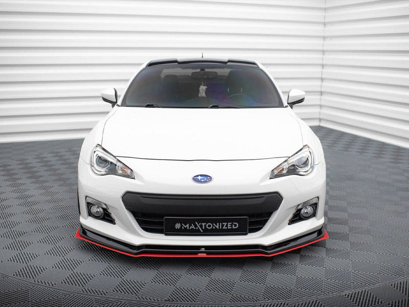 Maxton Design - FRONT SPLITTER (BLACK & RED) V.5 SUBARU BRZ FACELIFT 2017-2020