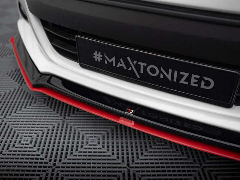 Maxton Design - FRONT SPLITTER (BLACK & RED) V.5 SUBARU BRZ FACELIFT 2017-2020