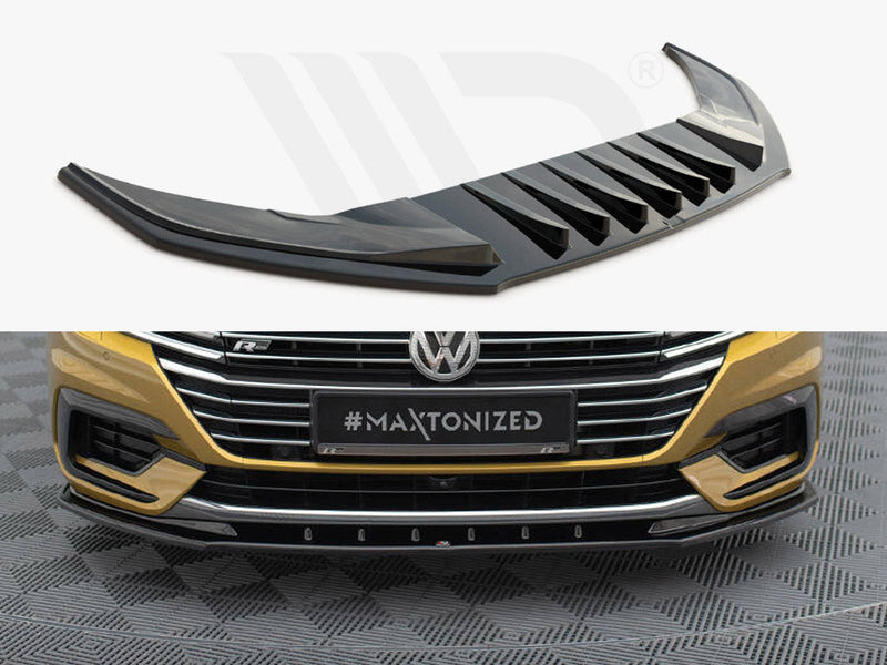 Maxton Design - Front Splitter V.3 Volkswagen Arteon R-Line Sedan / Shooting Brake Mk1