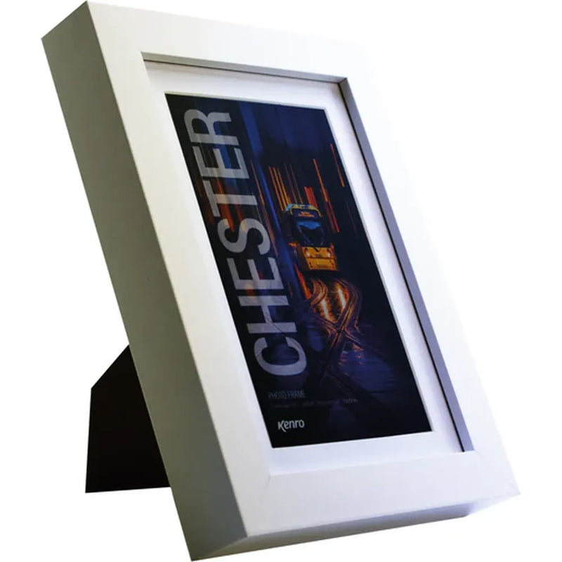 Kenro Chester 7x5 Frame with 6x4 Insert - White