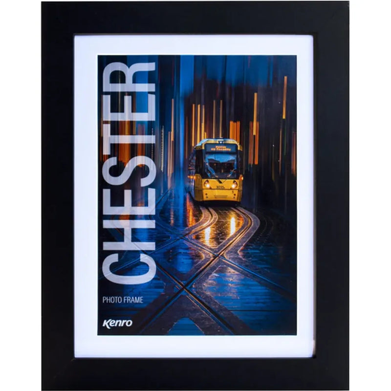 Kenro Chester 10x8 Frame with 8x6 Insert - Black