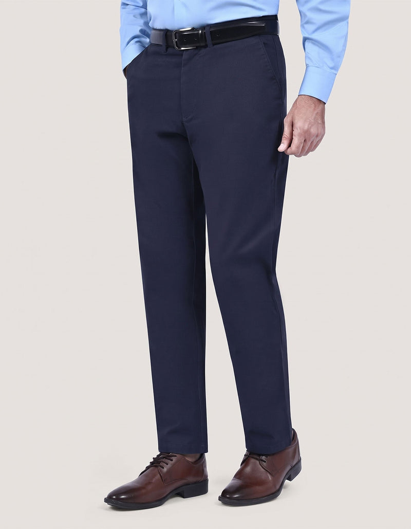 Navy Cross Pocket Twill Chino Trouser
