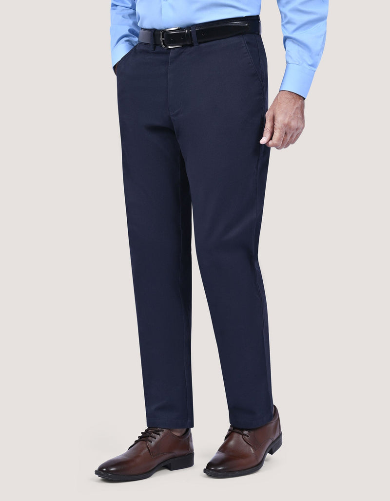 Navy Cross Pocket Twill Chino Trouser