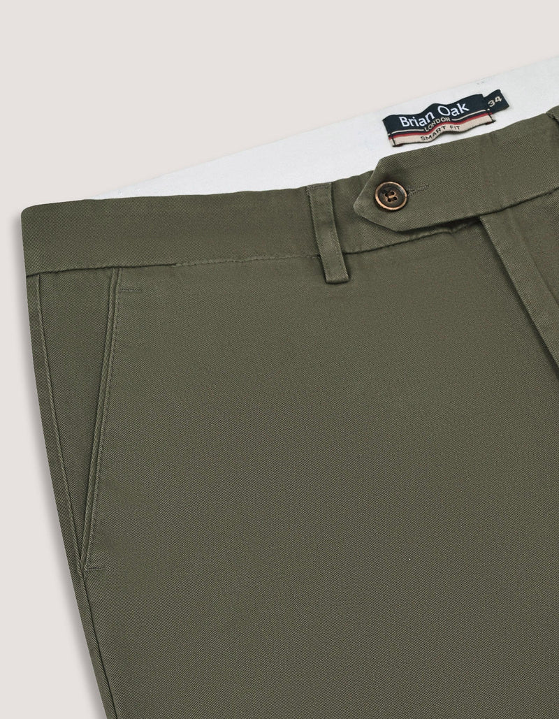 Smart Fit Olive Chino Trouser