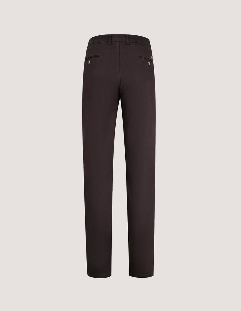 Chocolate Brown Moleskin Chino Trouser
