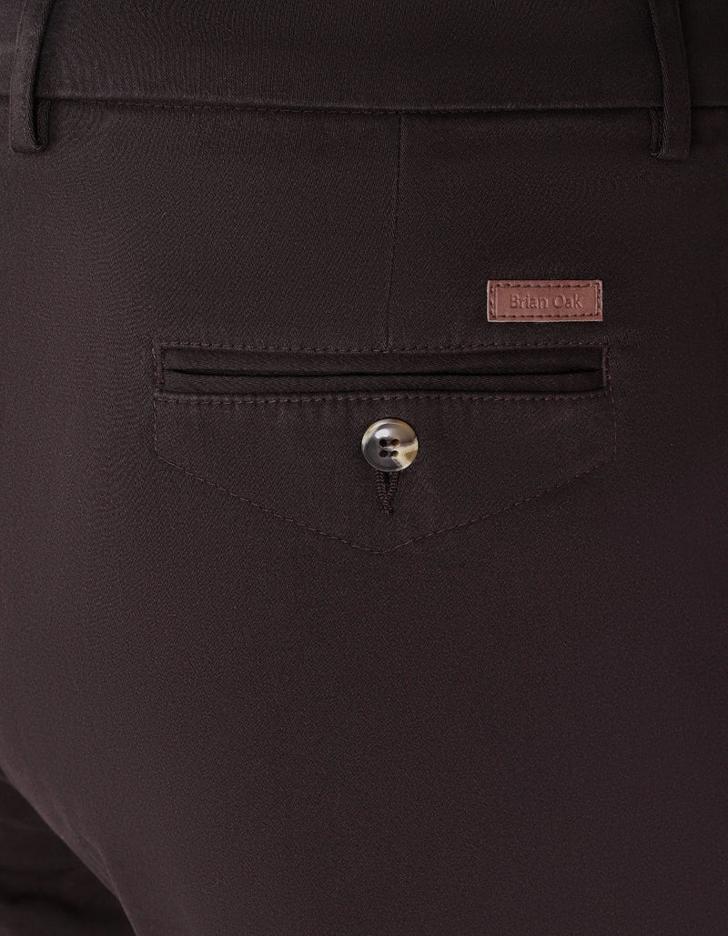 Chocolate Brown Moleskin Chino Trouser