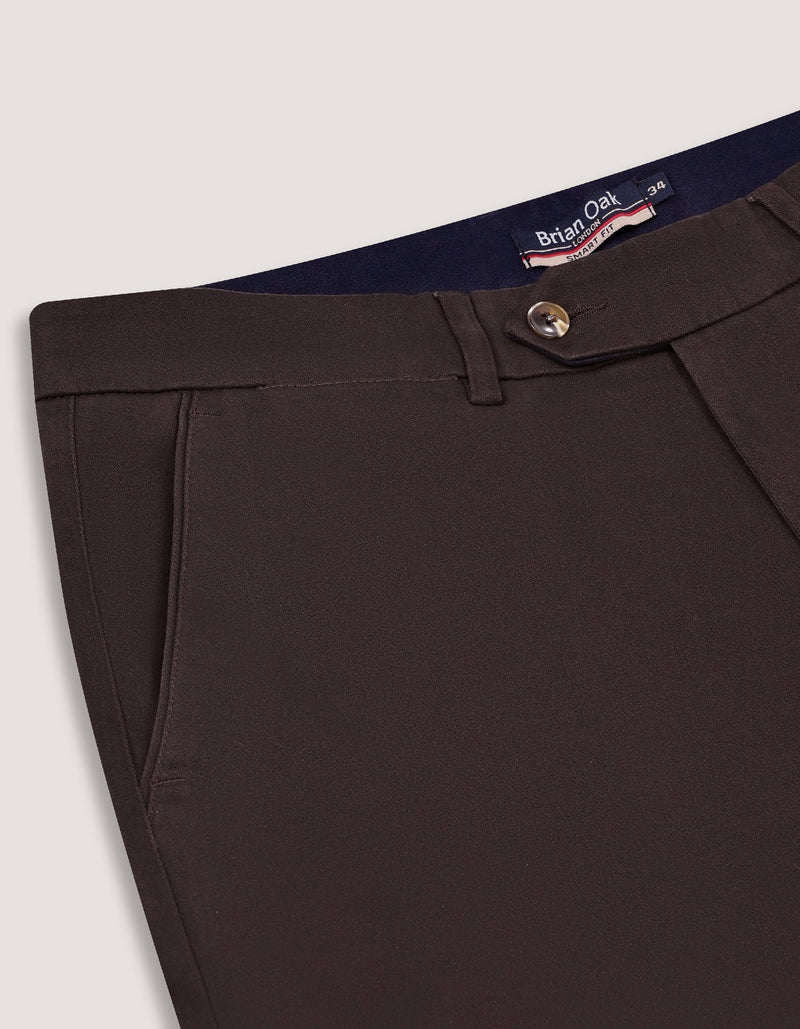 Chocolate Brown Moleskin Chino Trouser