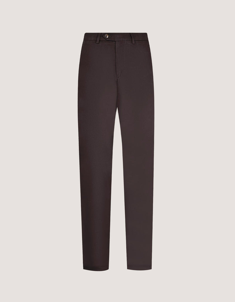 Chocolate Brown Moleskin Chino Trouser