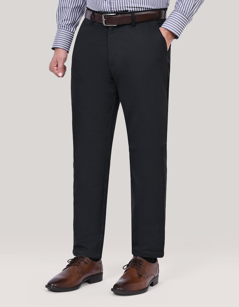 Smart Fit Black Chinos