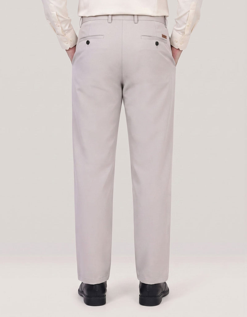 Stone Coloured Smart Fit Chinos