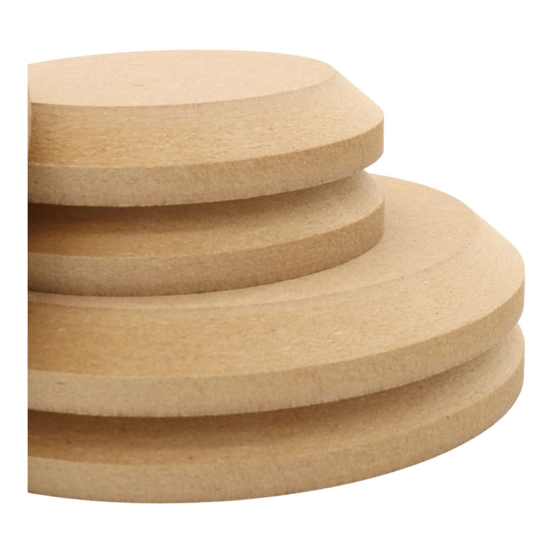MDF Circle Shape - Chamfer edge