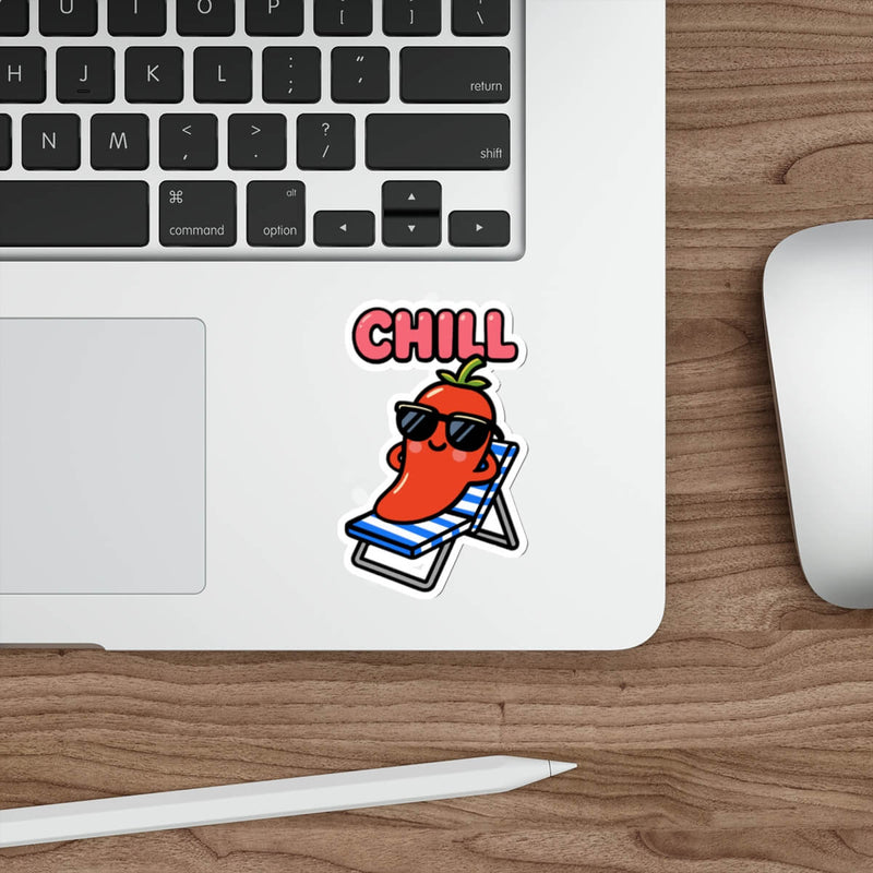 CHILL Pepper Sticker – Text or No Text Vinyl Option