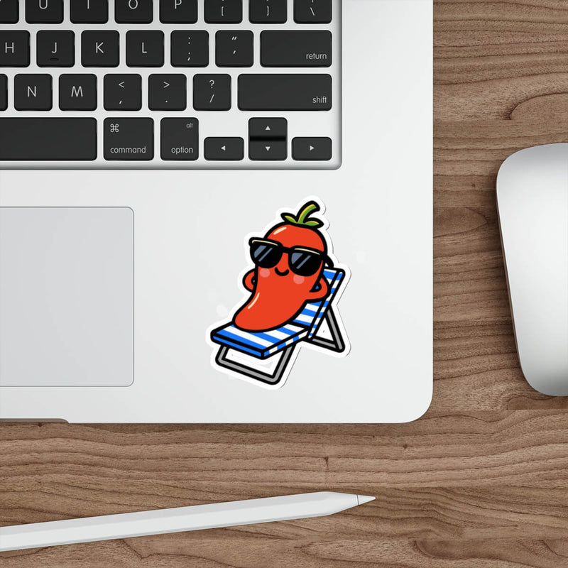 CHILL Pepper Sticker – Text or No Text Vinyl Option