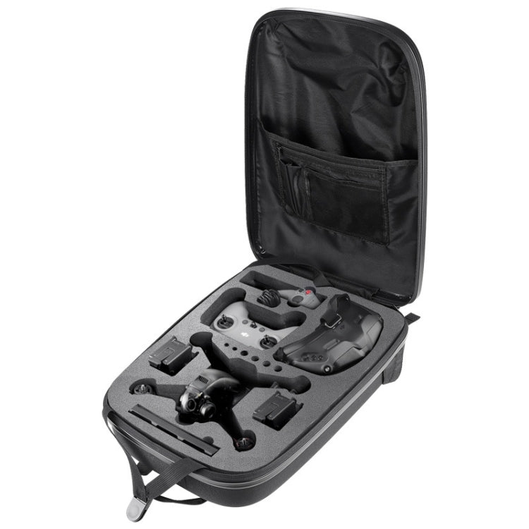 Waterproof Backpack Shoulders Turtle Hard Case Storage Box Outdoor Travel Bag for DJI FPV, For DJI FPV (Metallic Grey)