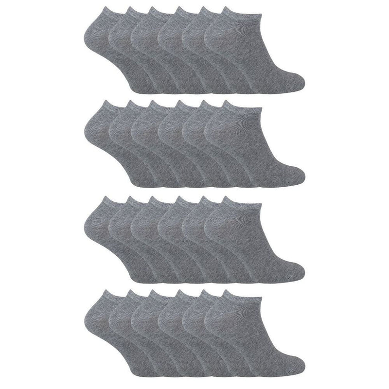 Kids Soft Cotton Breathable Trainer Socks (Multipack Options)