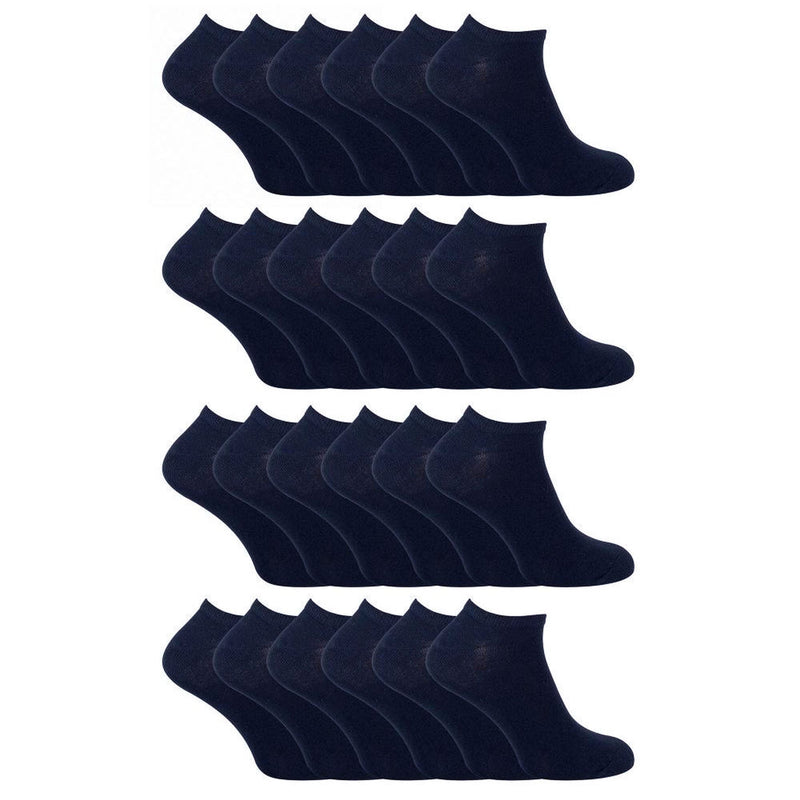 Kids Soft Cotton Breathable Trainer Socks (Multipack Options)