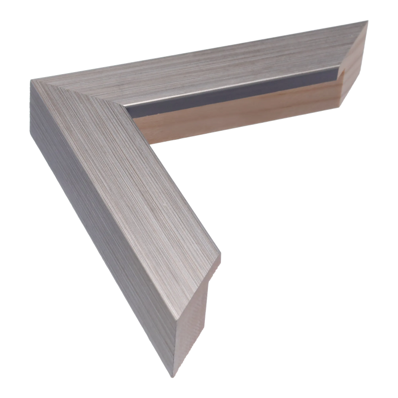 Classic I Brushed silver Picture Frame, 6x14"