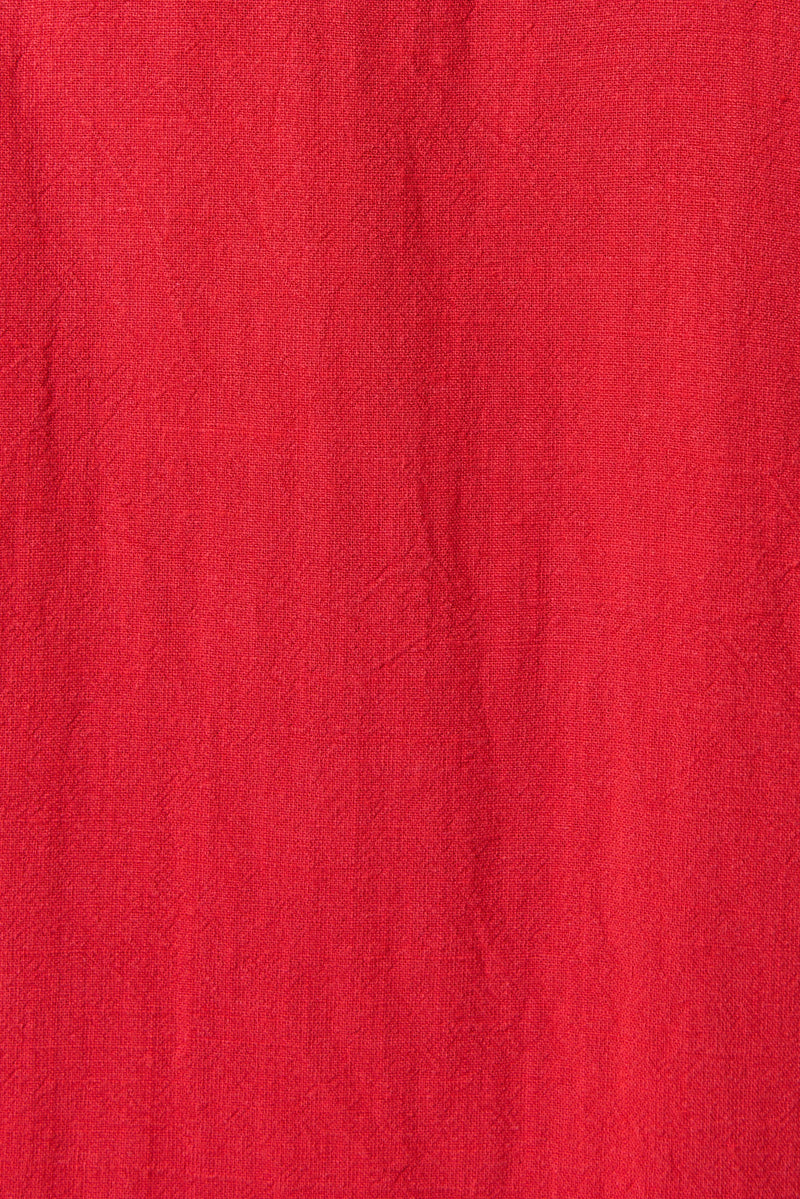 Hilton Linen Mix Shorts - Red