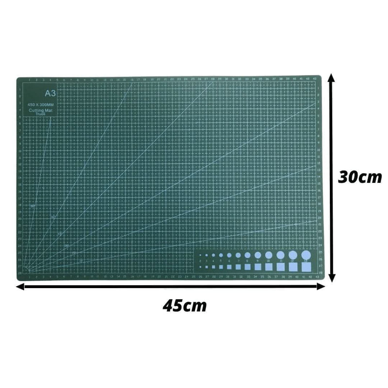 A3 Cutting Mat with Grid Lines 30 x 45cm