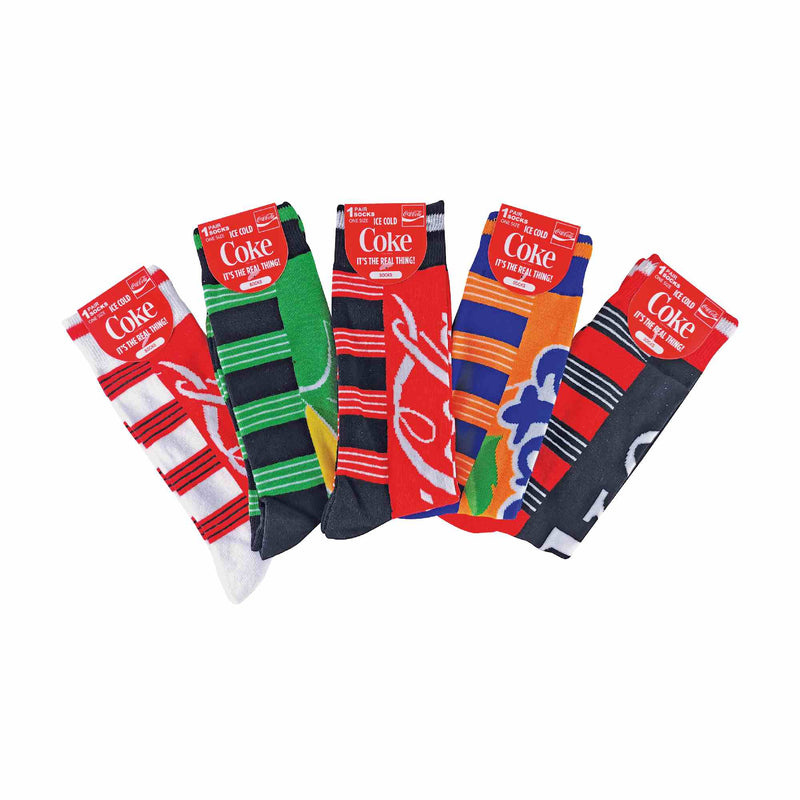 5 Pack Unisex Colourful Novelty Brand Logo Cotton Socks