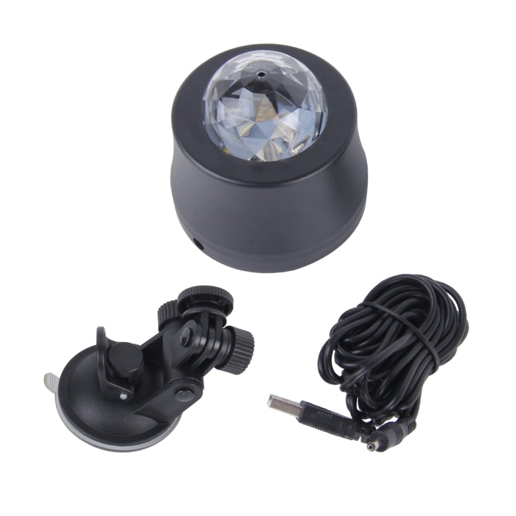 5V 6W Colorful Car Decoration DJ Light Sound Activated Strobe Effect Atmosphere Light Star Music Light Lamp with 6 RGB LED Lights, Cable Length:4m, Sound Activated Atmosphere Light
